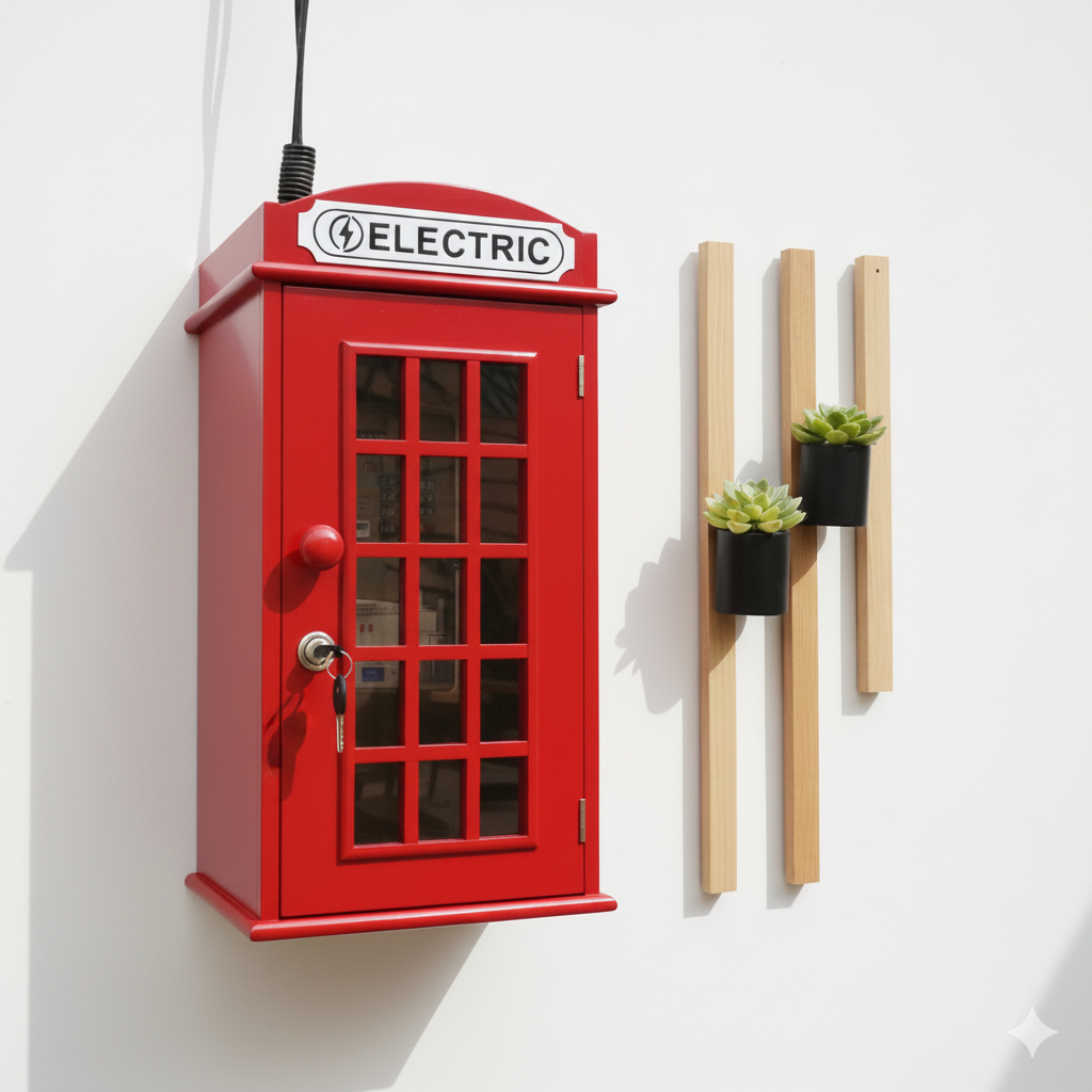 Box KWH Meter Pascabayar Aesthetic – Penutup Meteran Listrik Jadul MDF