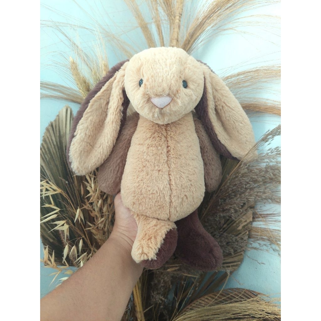 Jellycat Bashful Patchwork Brown Bunny