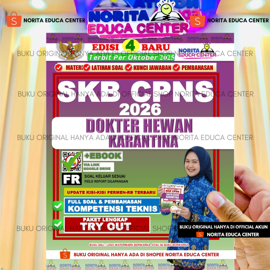 BUKU SKB CPNS DOKTER HEWAN KARANTINA NORITA EDUCA CENTER