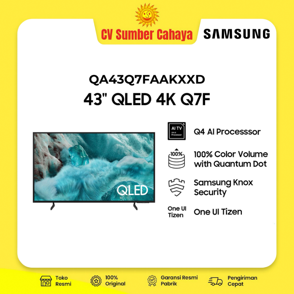 SAMSUNG QLED 43 QA43Q7FAAKXXD 43Q7F Q7F 4K Samsung Vision AI Smart TV