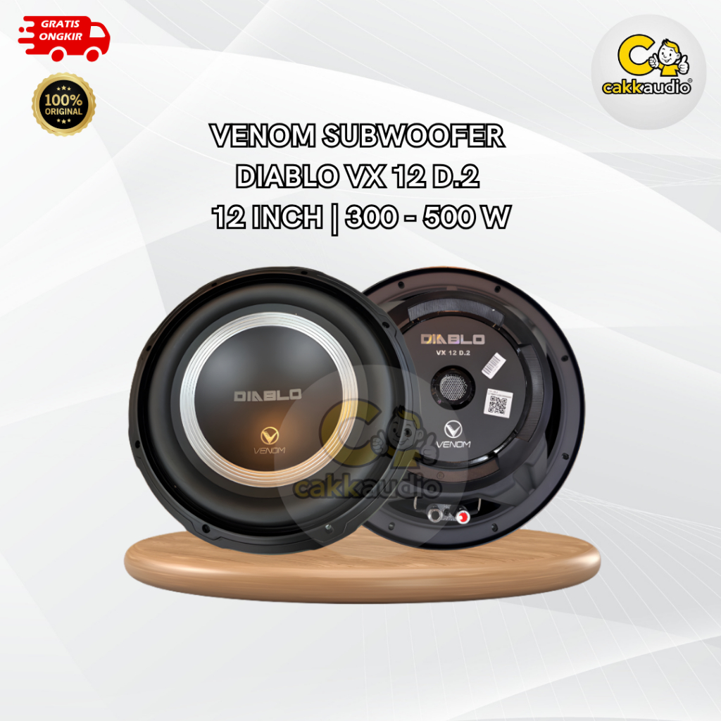 Subwoofer Speaker Mobil Venom Diablo VX 12 D.2 | 12 Inch | 200 W