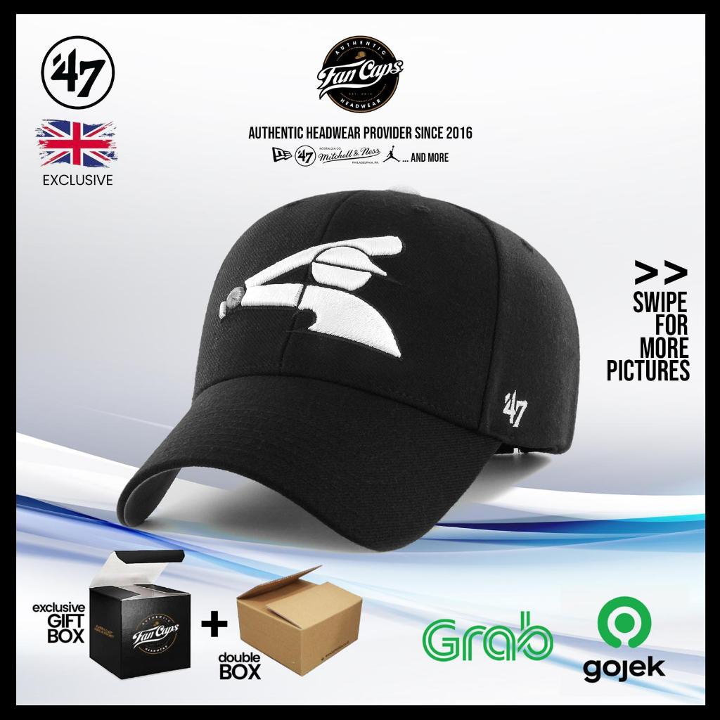 Topi 47 Original MLB Chicago White Sox Retro MVP warna Hitam Putih | FREE GIFT BOX