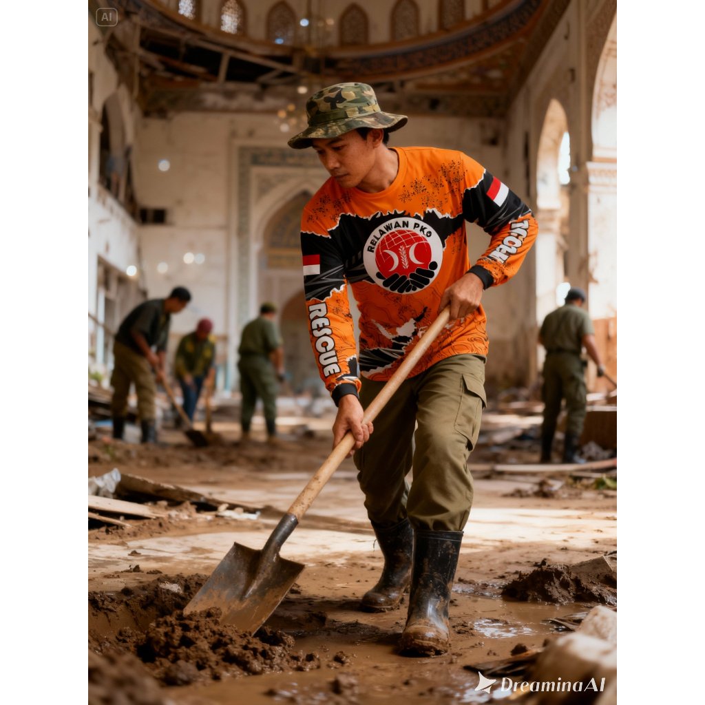 kaos PKS relawan jersey bahan milano