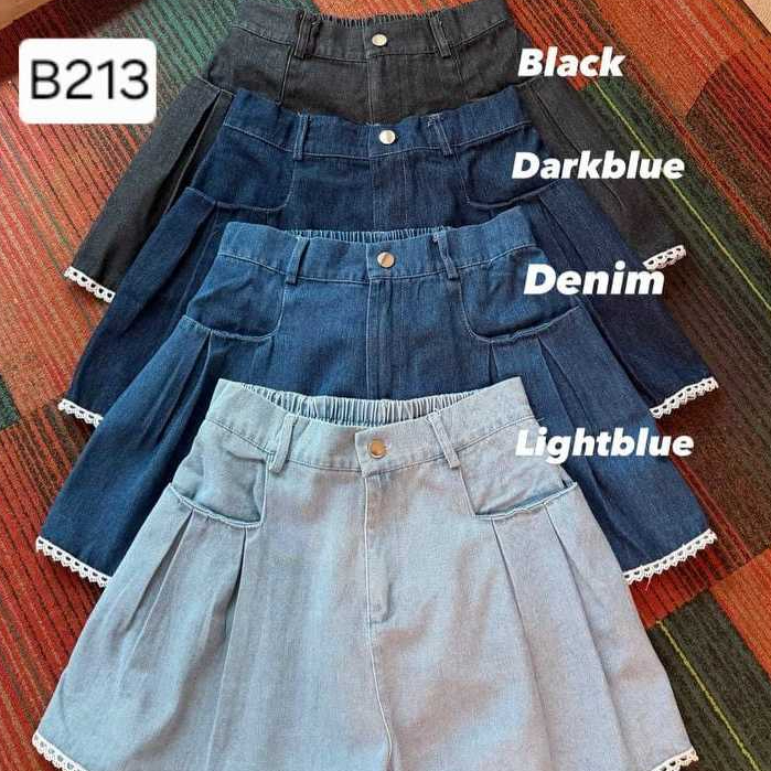 B213 Short Pants | Celana Pendek Denim Premium | Short Pants Wanita Jeans Renda