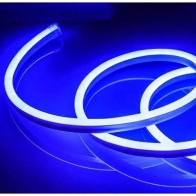 NEON FLEX LAMPU LED SELANG PANJANG 5M KUALITAS SUPER DC 12V WARNA BIRU NEON DC