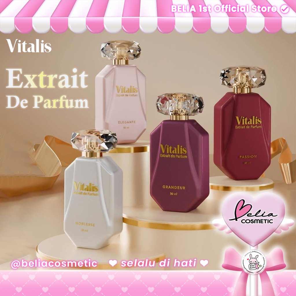 [ BELIA ] VITALIS Extrait De Parfum 30 ML | Tahan Lama