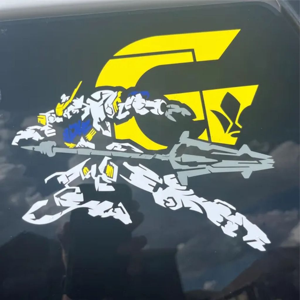 Sticker Cutting Gundam Barbatos Lupus Rex Full Body anime manga