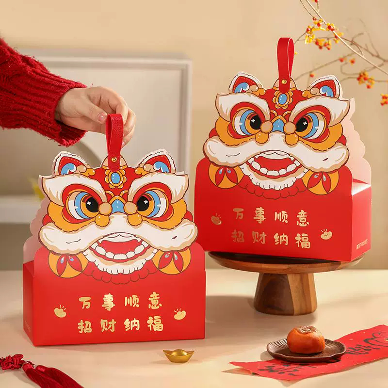 Kotak cookies imlek kemasan cny box sincia kemasan imlek box Imlek barongsai 2026