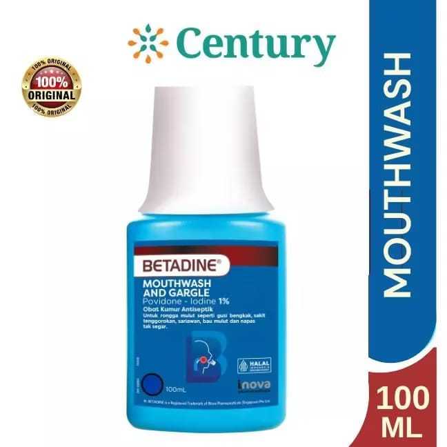 Betadine Mouthwash & Gargle / Obat Kumur / 100ml