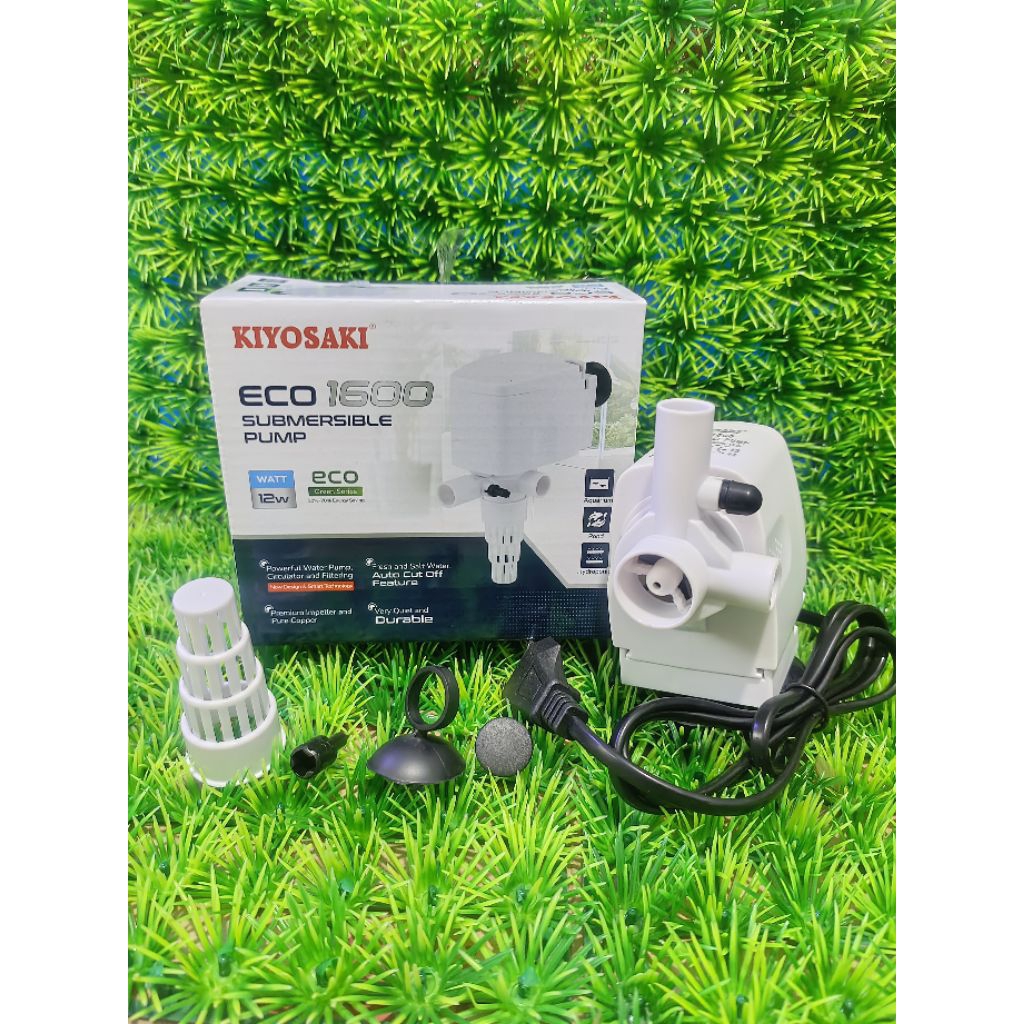 Pompa Aquarium Kiyosaki ECO 1600 - Efisien, Hemat Listrik, Arus Air Kuat