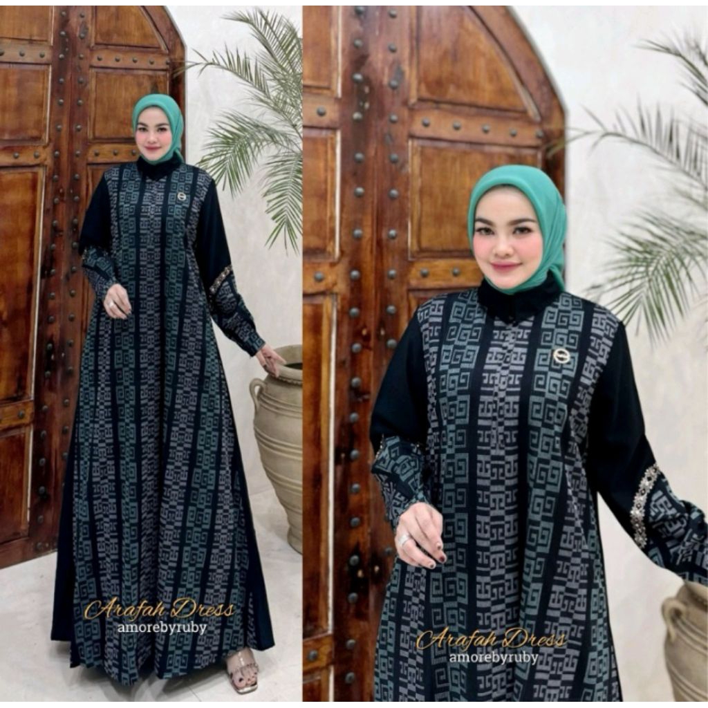 gamis arafah amore by ruby - Arafah dress amore by ruby lebaran