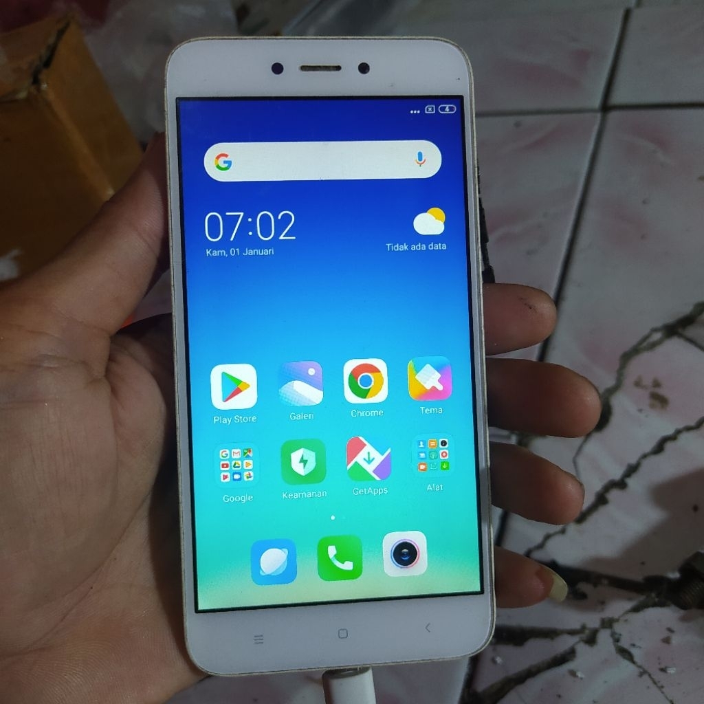 lcd touchscreen + frame redmi 5a original copotan