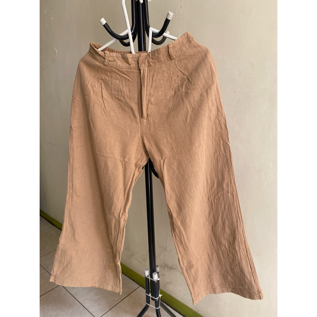 [PRELOVED] LINEN CULLOTE PANTS