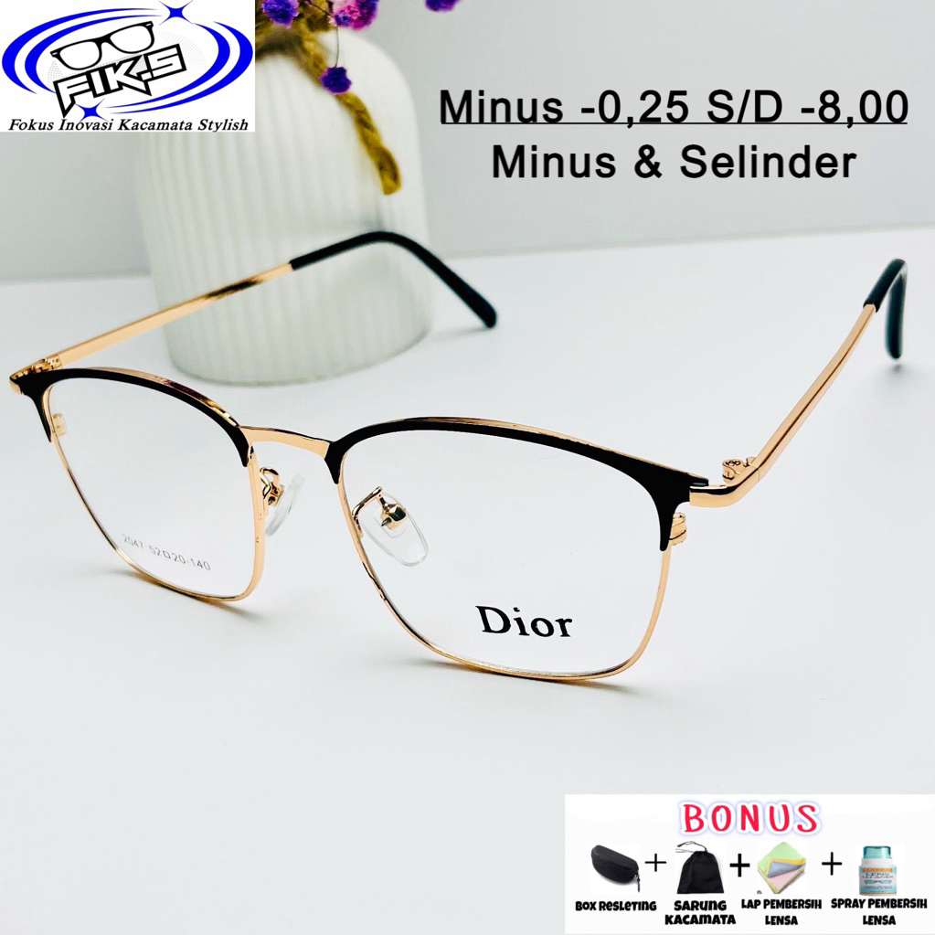 Kacamata Korean Style Photocromic Wanita | Kacamata Minus Bisa Pria & Wanita | KACAMATA LENSA MINUS 