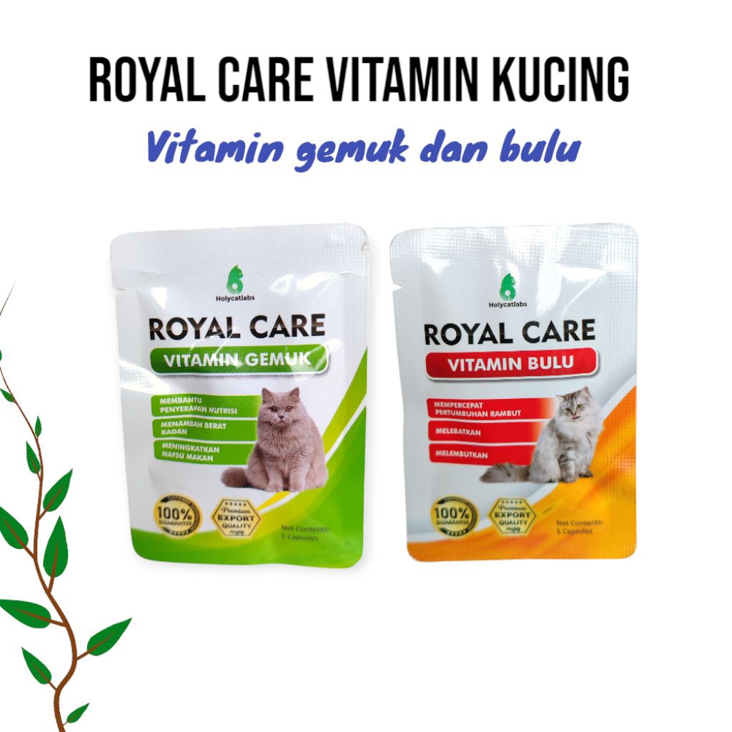 ROYAL CARE Vitamin Kucing / Vitamin Gemuk dan Bulu