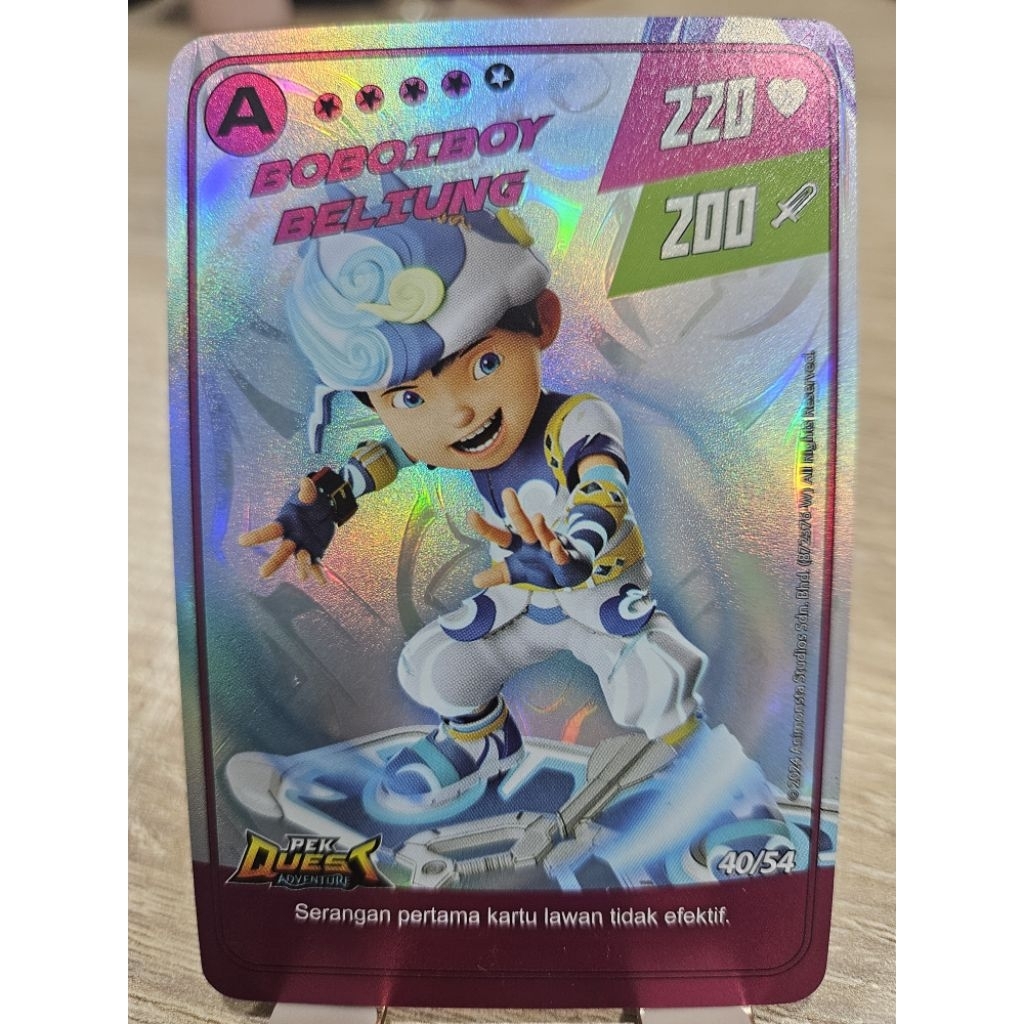 Monsta Galaxy Card Pek Quest Adventure Kartu Boboiboy Beliung Limited Edition
