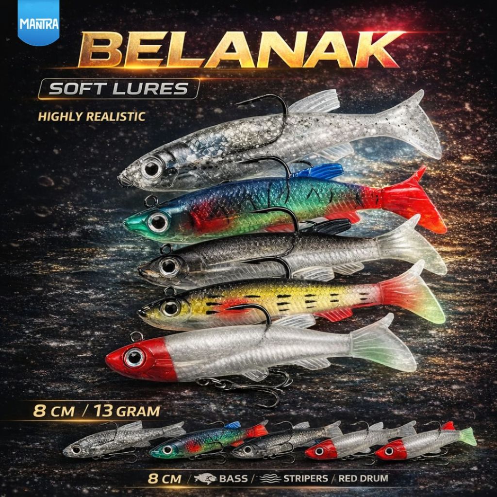 Soft Lure Ikan Belanak Casting 8 cm 13 gram