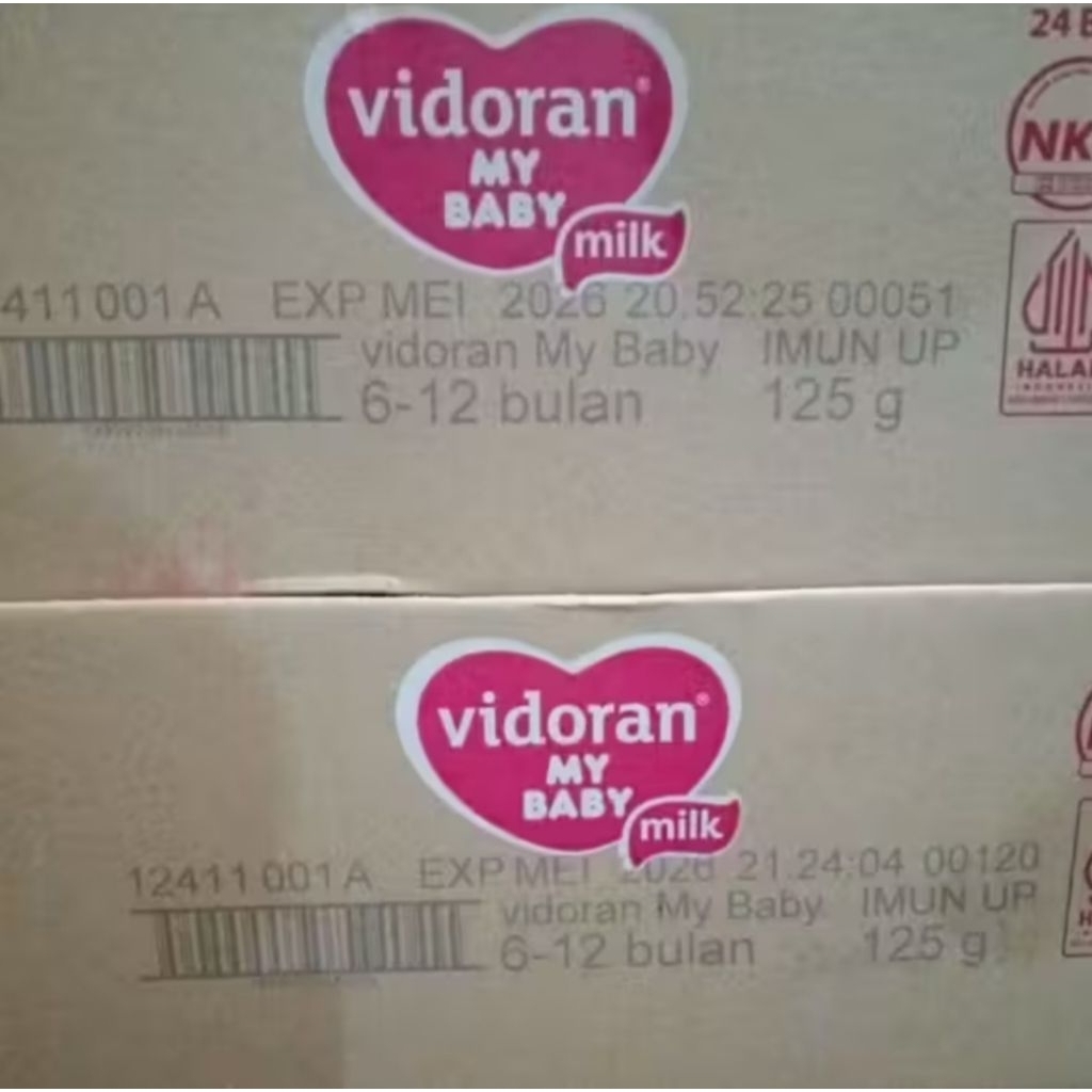 Vidoran 6-12 bulan 125 gram 1 karton isi 24 box EXP 2027