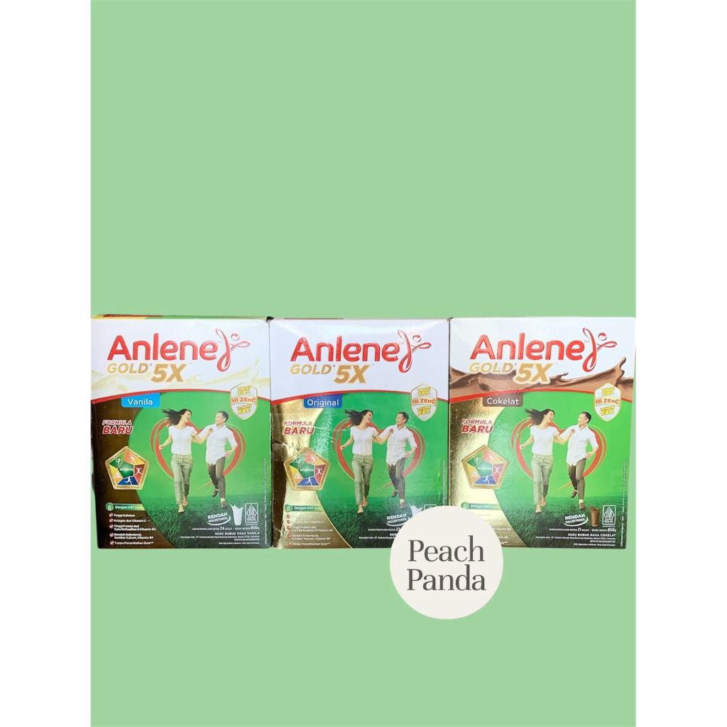 Anlene Gold 5x susu bubuk dewasa 825 gr || Anlene Gold 5x vanila || Anlene gold 5x cokelat || Anlene