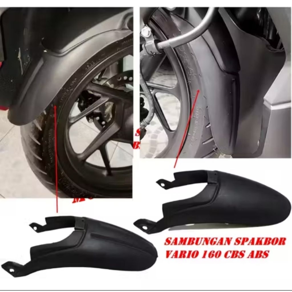 Sambungan Spakbor Depan Vario 160 Mudflap Depan Sambungan Vario 160