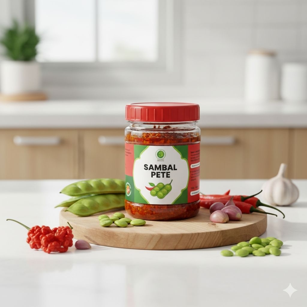 Sambal Pete Super Pedas 100ml | Sambal Pete Gurih Pedas | Dapur Ria