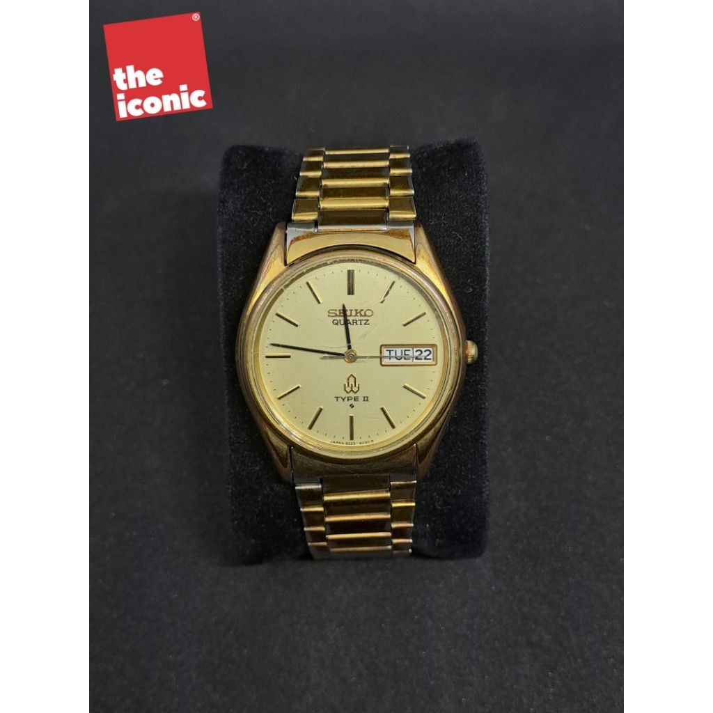 SEIKO Quartz type II 8223-6030 GOLD JDM