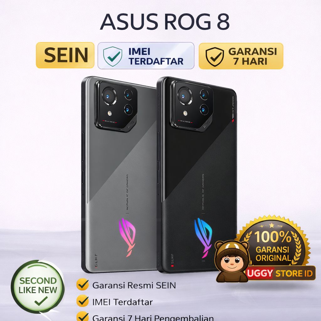 ASUS ROG Phone 8 12/256GB Second Mulus Like New | Garansi Toko | No Minus | Gaming Flagship
