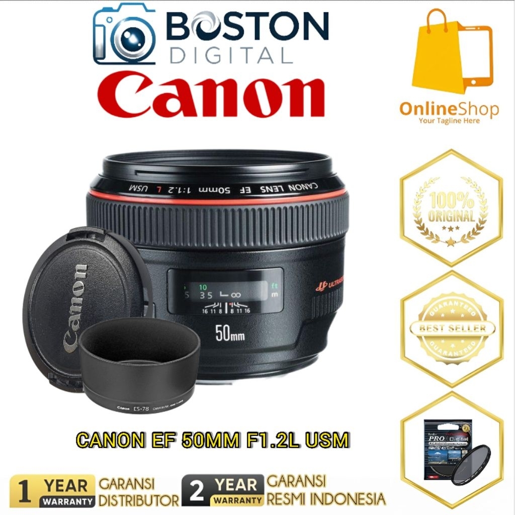 LENSA CANON EF 50MM F1.2L USM / CANON EF 50MM F1.2L USM