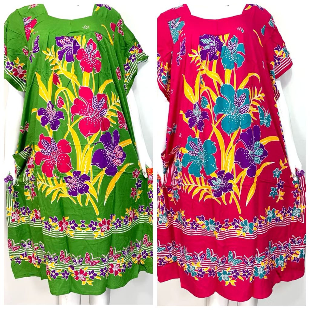 Daster Hengky Jumbo ld 150  Motif Jasmine-Daster Terbaru-Daster Sikak LD 150