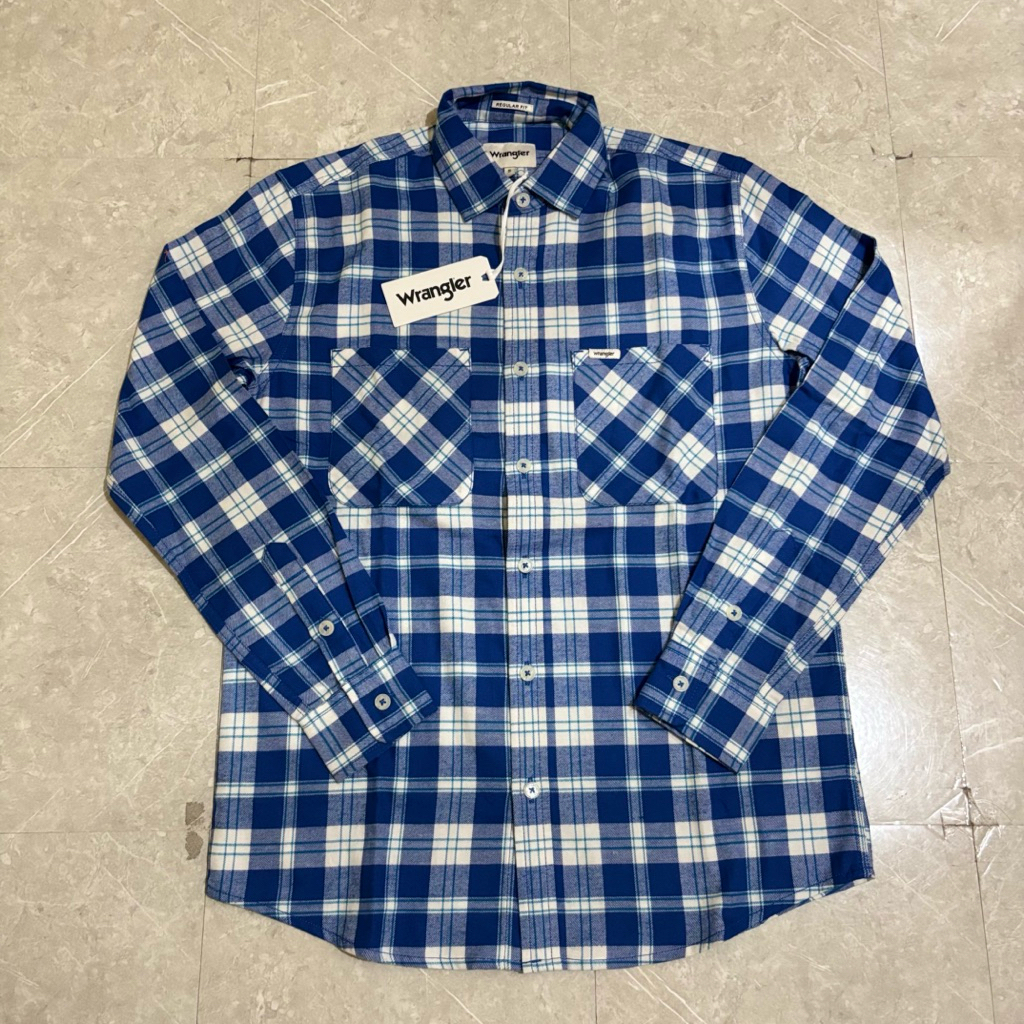 Kemeja Flannel Wrangler Pria original CAL..SMCSC04P25 Regular Fit