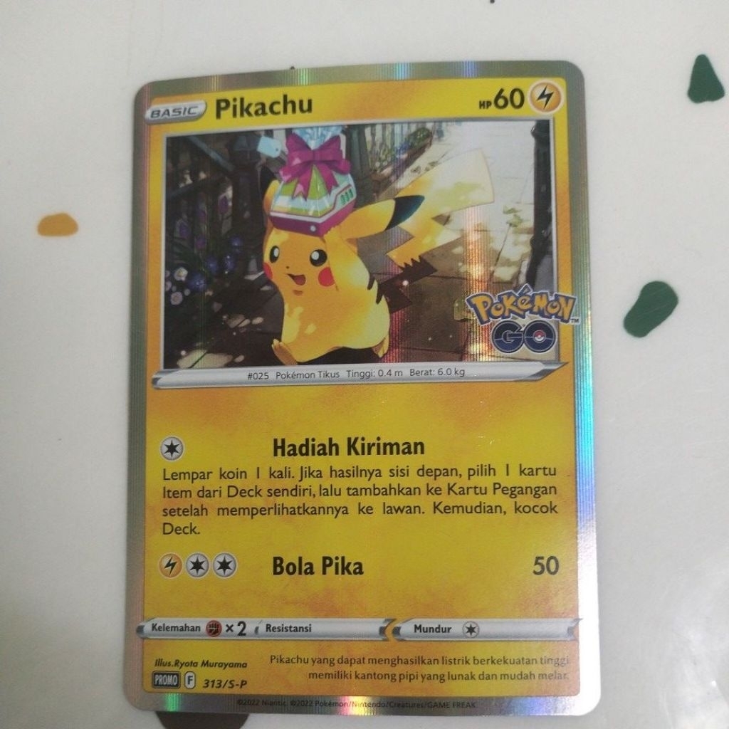 PIKACHU VER POKEMON GO 313/S-P