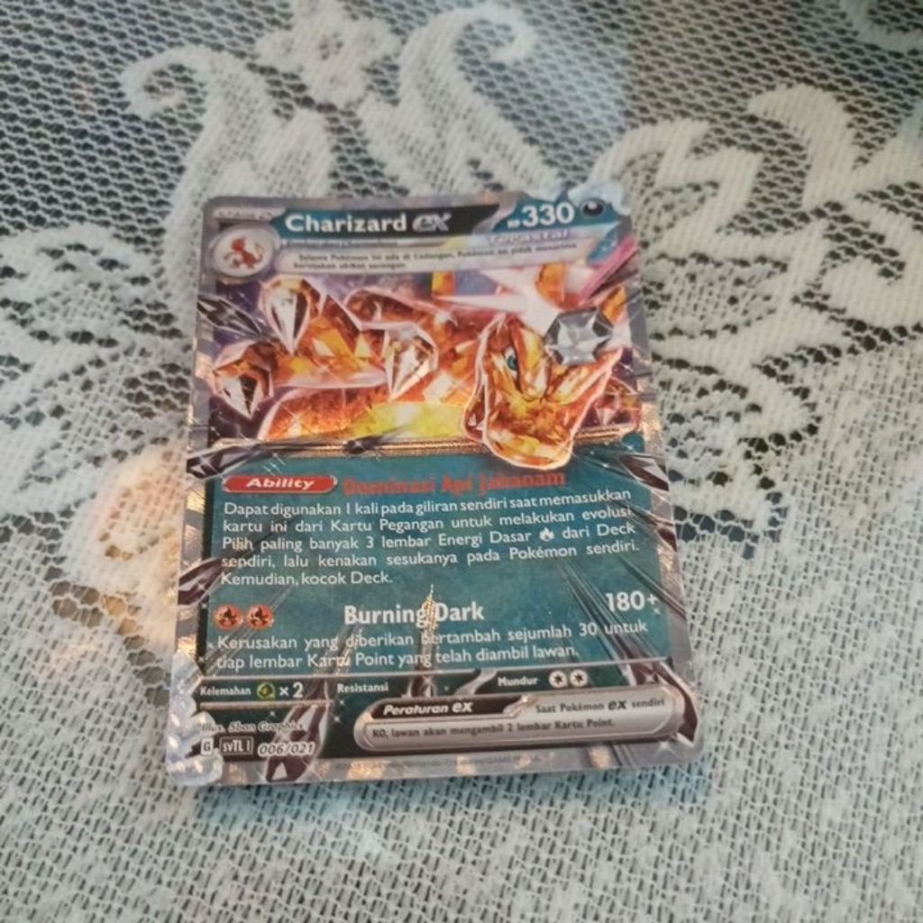 kartu pokemon charizard EX TERASTAL special editiom