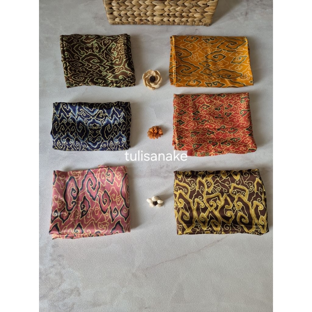 kain batik sutra tanpa selendang