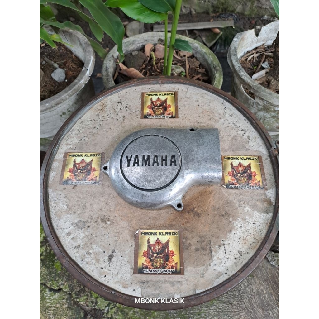 block mesin kalter kiri bak magnet bak kopling s100 rs125 ORIGINAL block mesin kiri yamaha rs100 rs1
