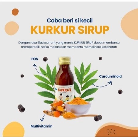 KURKUR Sirup Anak 120ml – Vitamin & Mineral Lengkap