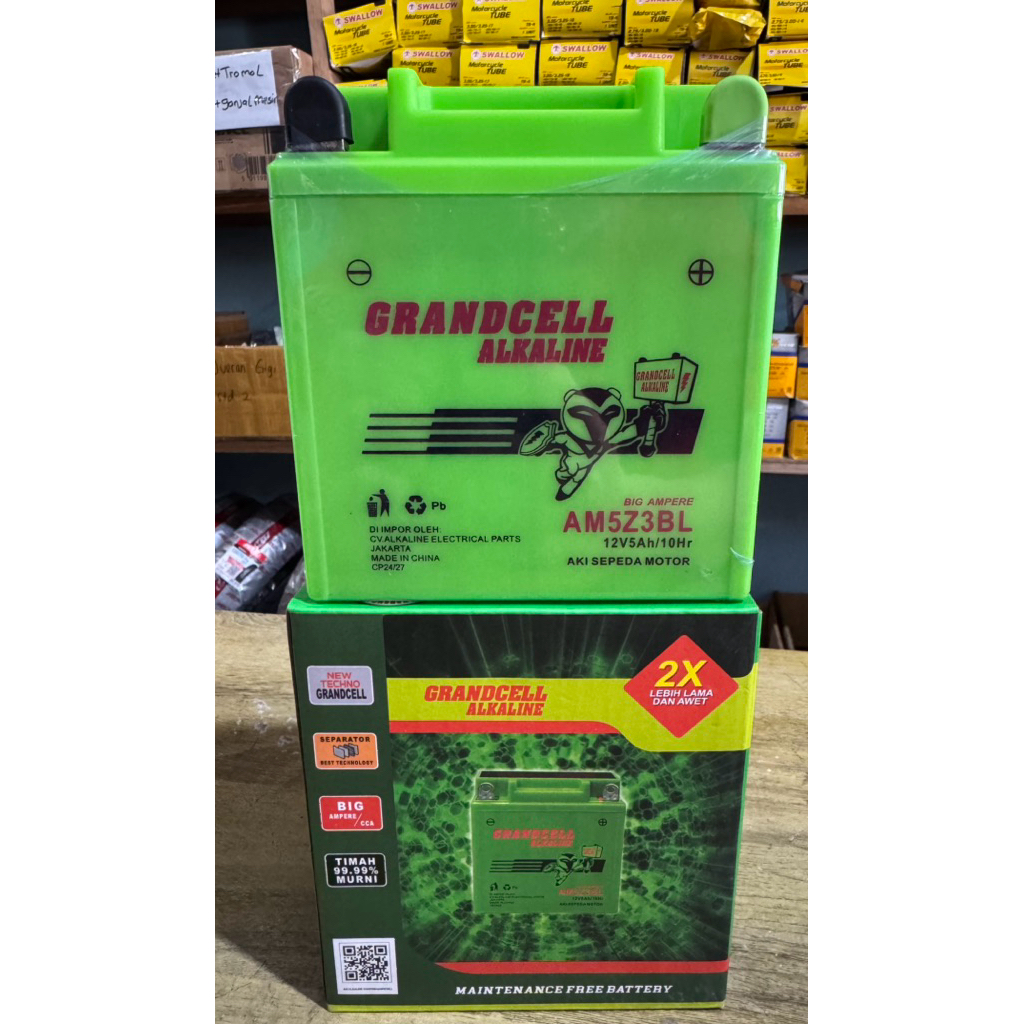 Aki Kering Alkaline AM5Z3BL Mio,Grand,Supra