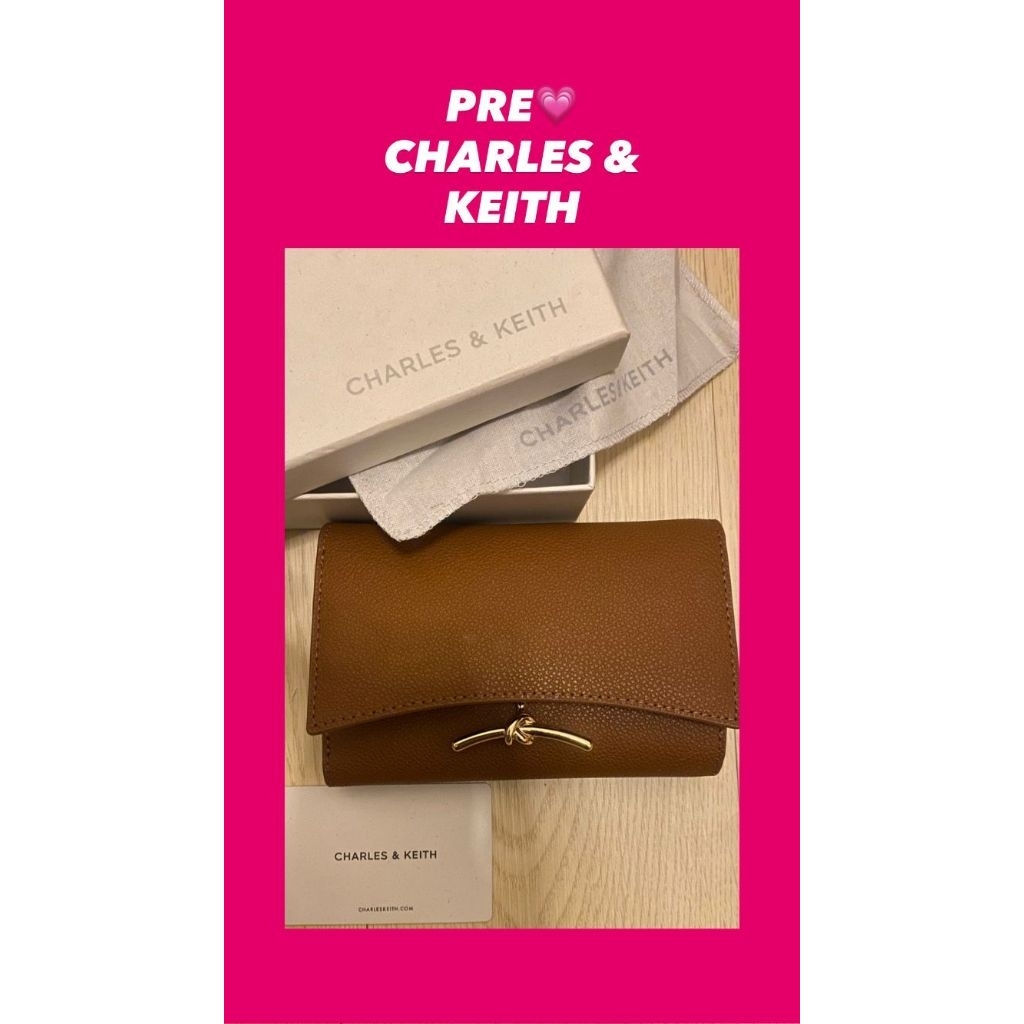 CHARLES & KEITH DOMPET FRONT FLAP METALLIC
