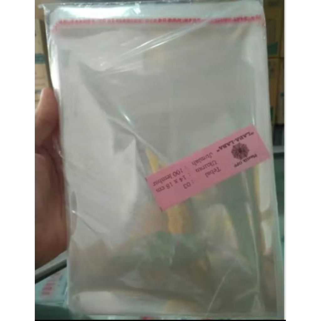 Plastik OPP 14x18 cm Tebal 03