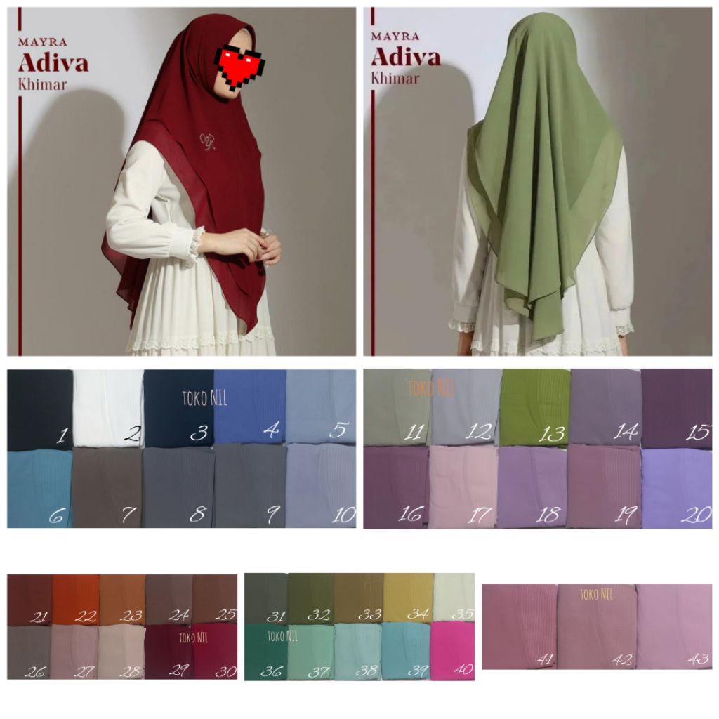 ADIVA khimar by MAYRA INDONESIA