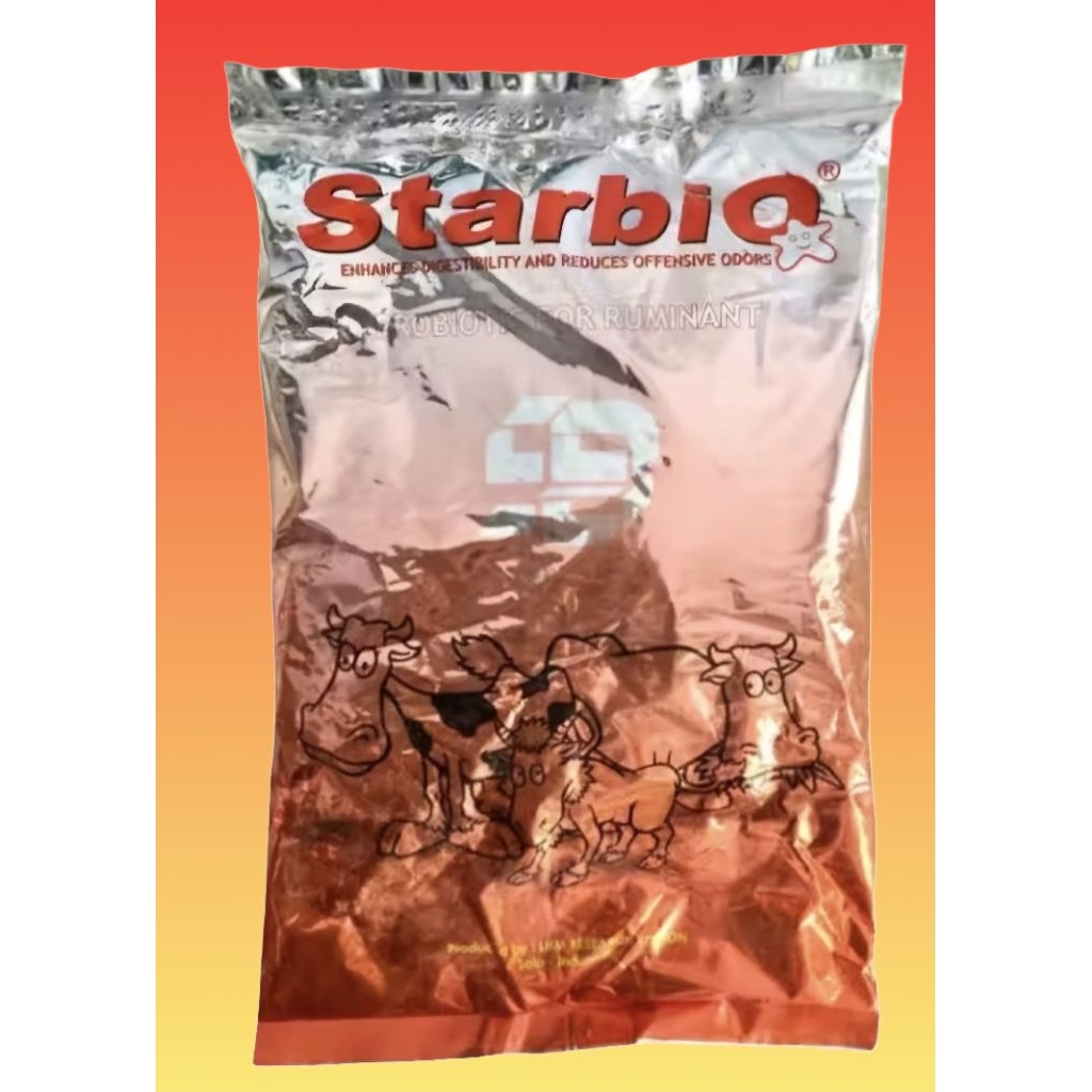 STARBIO 1kg  PROBIOTIK UNTUK TERNAK RUMINANSIA SAPI KAMBING DOMBA KERBAU NDARUFRAM