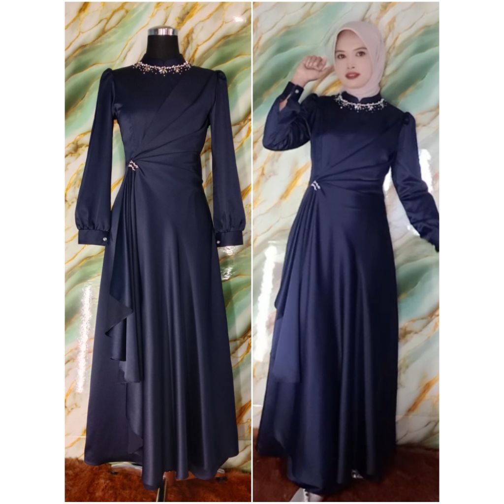 milen dress, dress kondangan kekinian, dress simpel elegan, wisuda dress