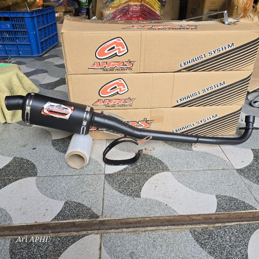 PROMO knalpot AHRS trioval BLACK original JUPITER Z / VEGA R