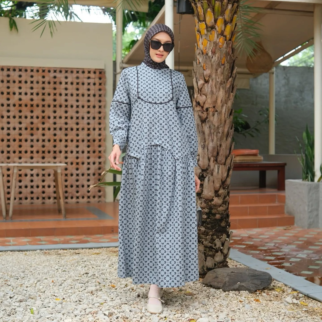 Korina Dress Original Terbaru NATHAN DRESS MAUDY MIDI DRESS ( READY STOCK)