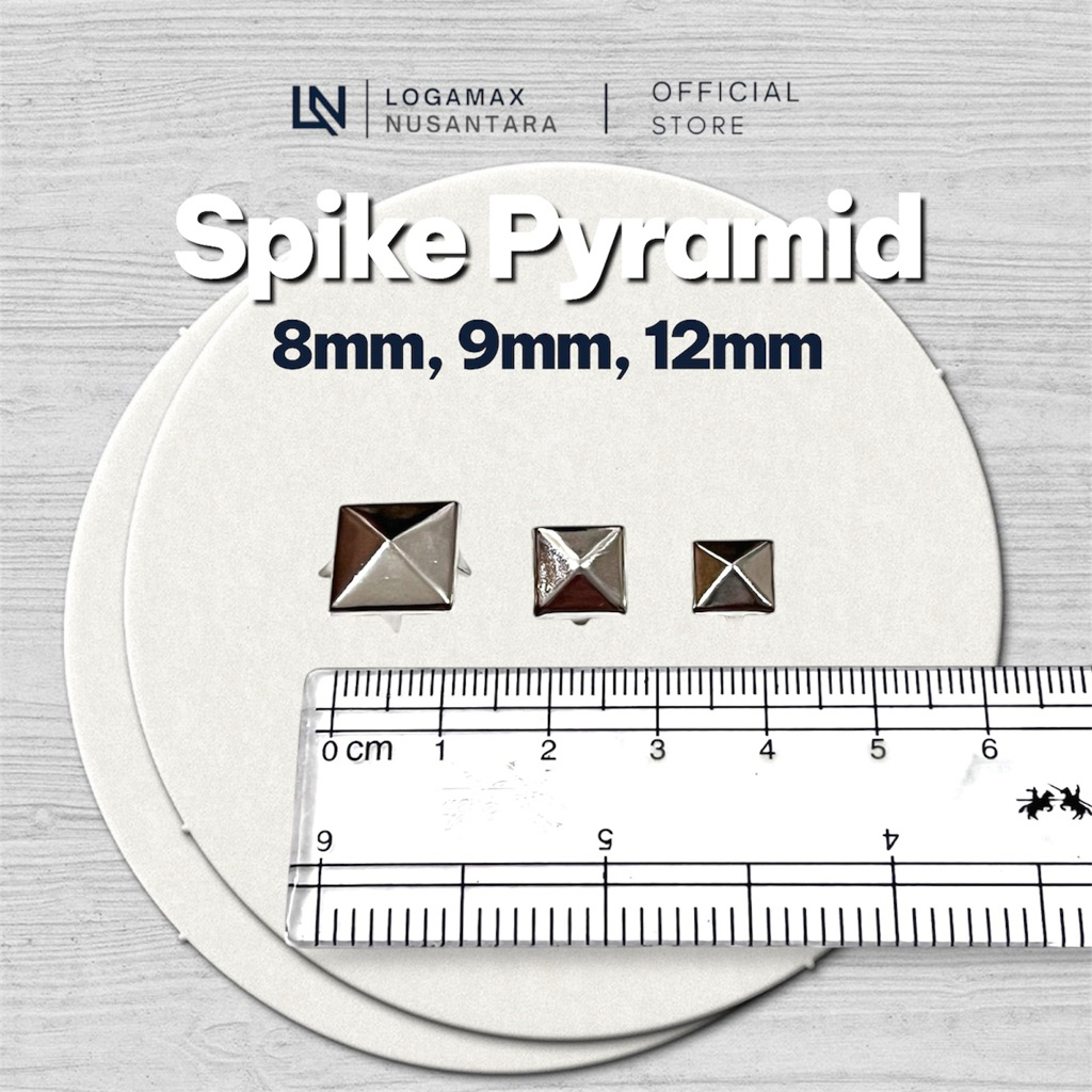 (±5.000 PCS) SPIKE PYRAMID / SPIKE PYRAMID PUNK / SPIKE PYRAMID SABUK / SPIKE PYRAMID JAKET / SILVER