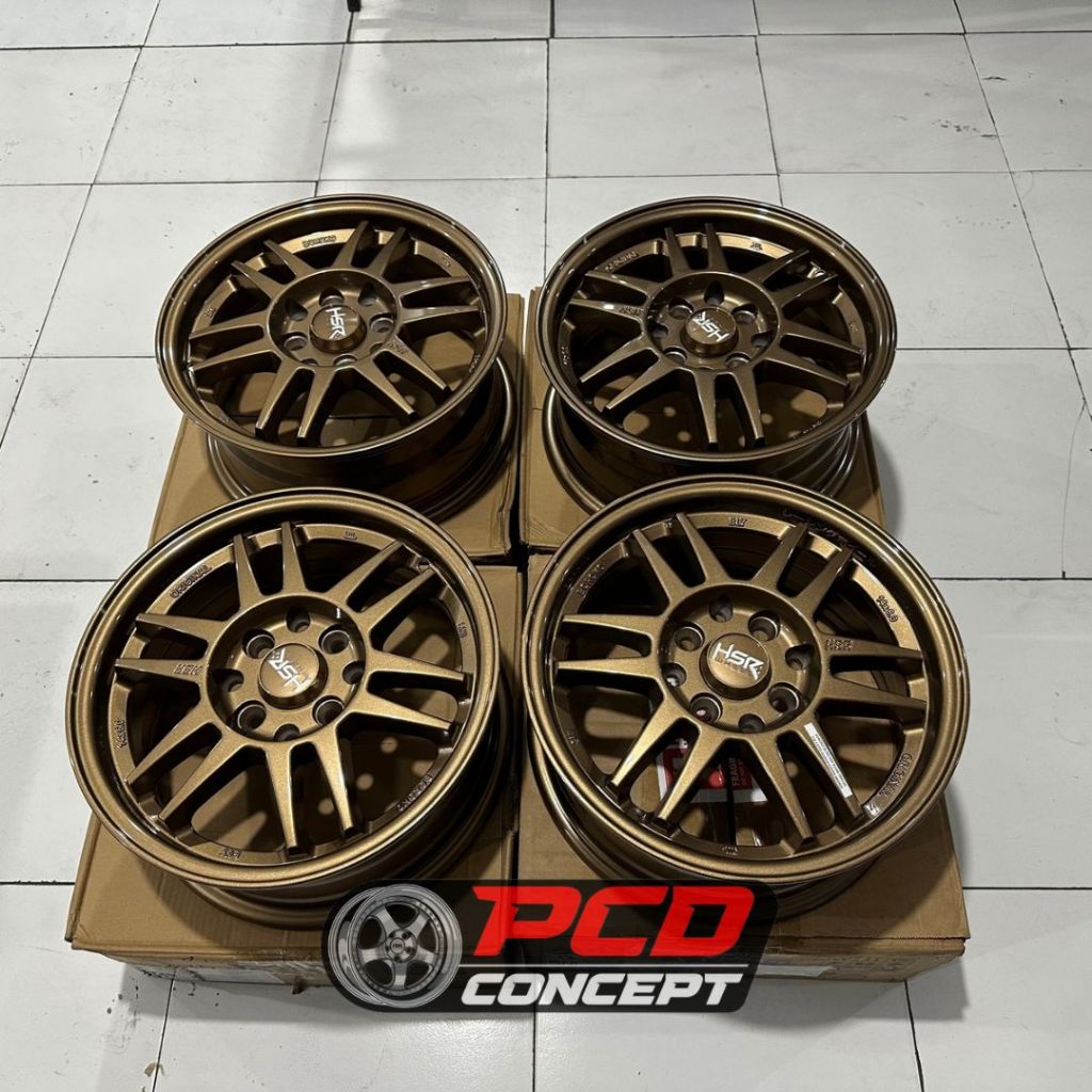 PROMO Velg Mobil Racing HSR Ring 14 Matt Bronze