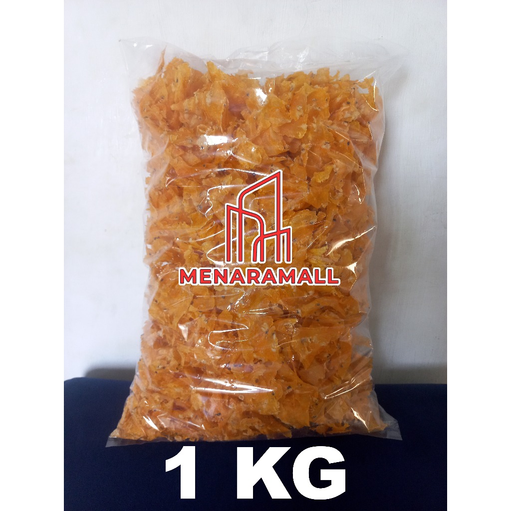 Krecek Emping Jagung Gepeng 1kg Mentah Cap Menara Asli Malang Jatim