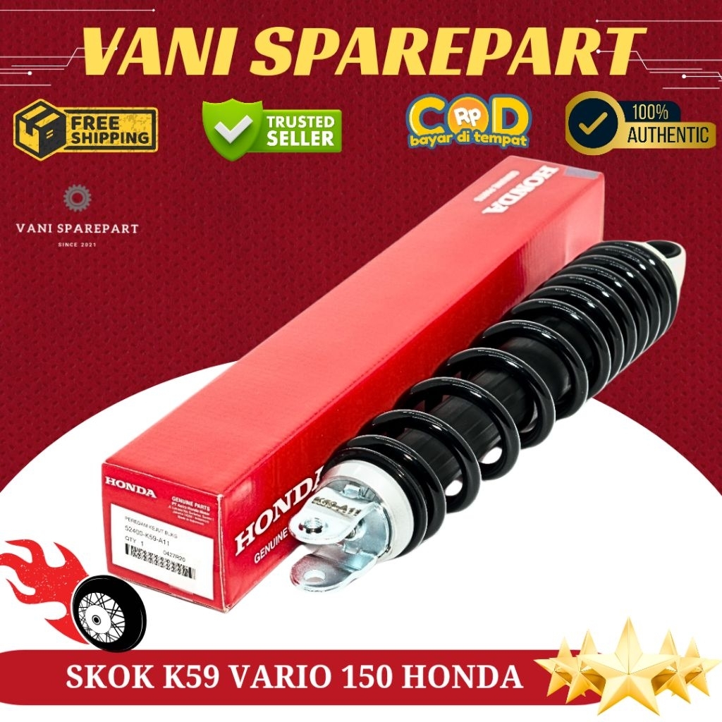SKOK SHOCKBREAKER SHOCK BELAKANG VARIO 150 K59 ORIGINAL HONDA