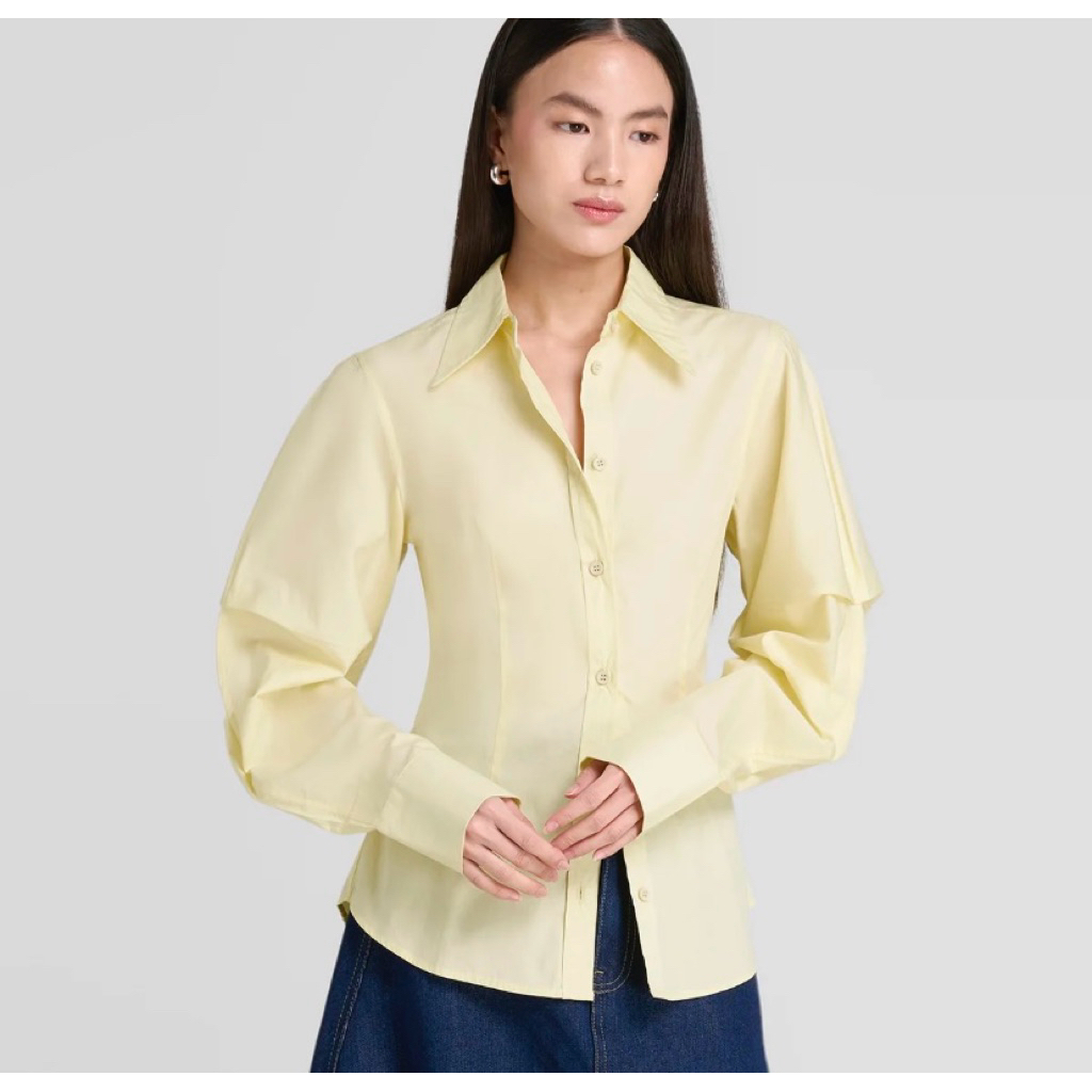 LOOKBOUTIQUESTORE - MATILDA BALLOON SLEEVE SHIRT | ATASAN WANITA