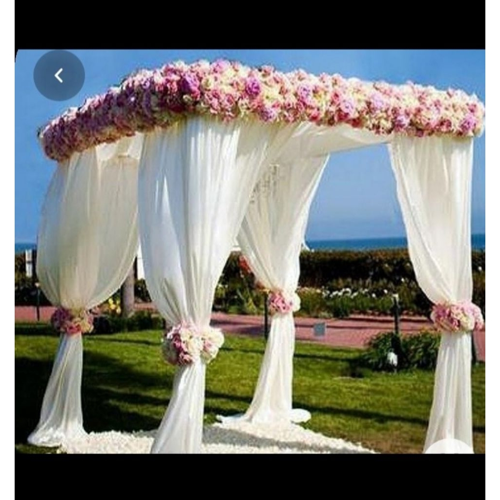 gazebo kotak besi pintu masuk dekorasi