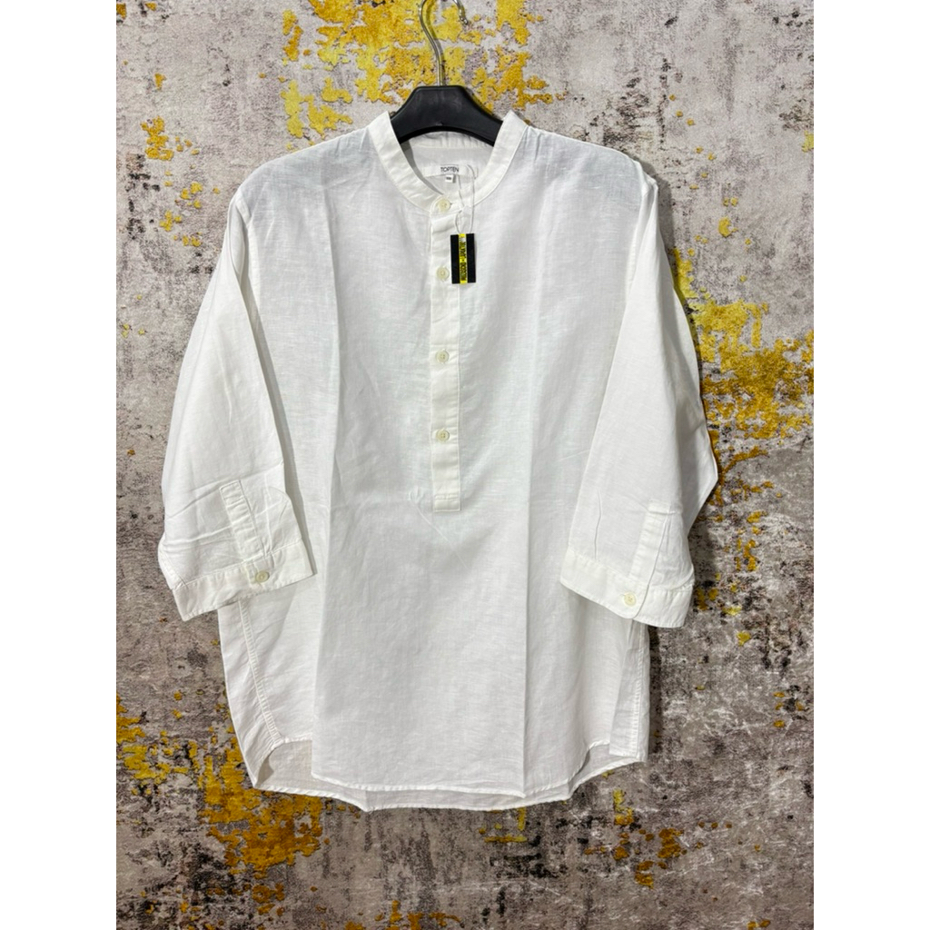 kemeja putih 476 topten size L P70 L56  LD 112